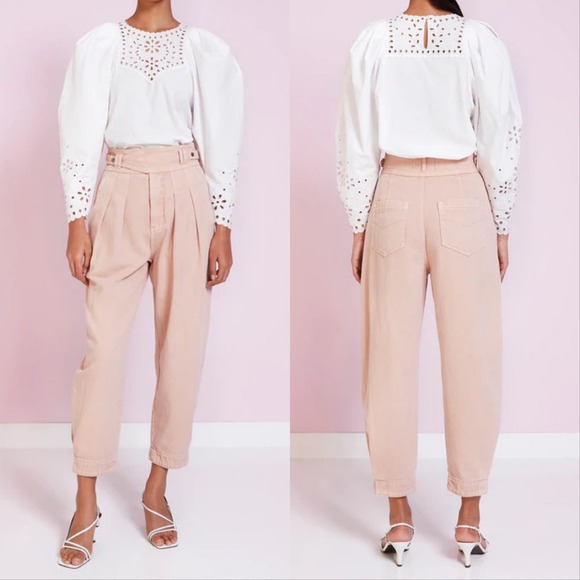 Magali Pascal Pants - Magali Pascal Adrienne Jeans Pants Carnation Pink New NWT